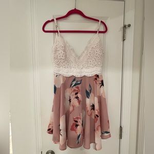 Lace floral dress